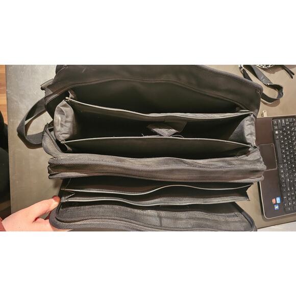 Bag Laptop Notebook TARGUS Nylon LN20A Top loading 17" Black double compartments - Picture 2 of 4